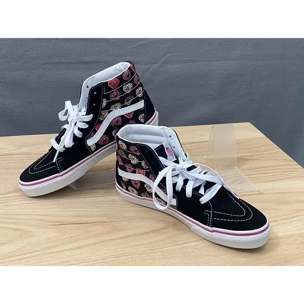 Vans Kids Sk8 Donuts Heart‎ Hi Top Sneaker Shoes Size 6 US Juniors